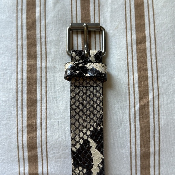 Street Ahead Faux Snake Skin Leather Belt L - Picture 7 of 8